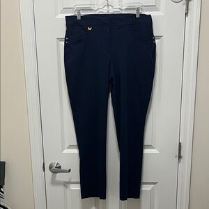 JM Collection Navy Ankle Pants